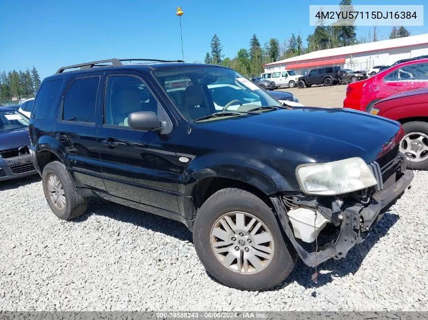 2005 Mercury Mariner Luxury/Premier VIN: 4M2YU57115DJ16384 Lot: 39588243