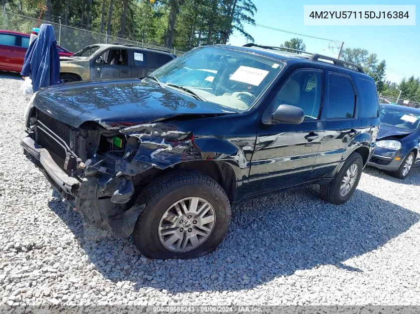 2005 Mercury Mariner Luxury/Premier VIN: 4M2YU57115DJ16384 Lot: 39588243