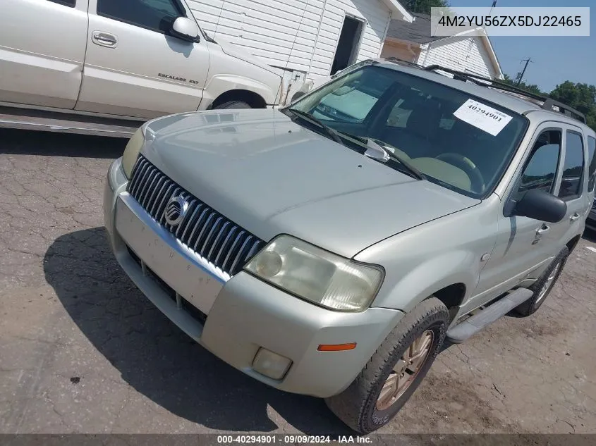 2005 Mercury Mariner Convenience VIN: 4M2YU56ZX5DJ22465 Lot: 40294901