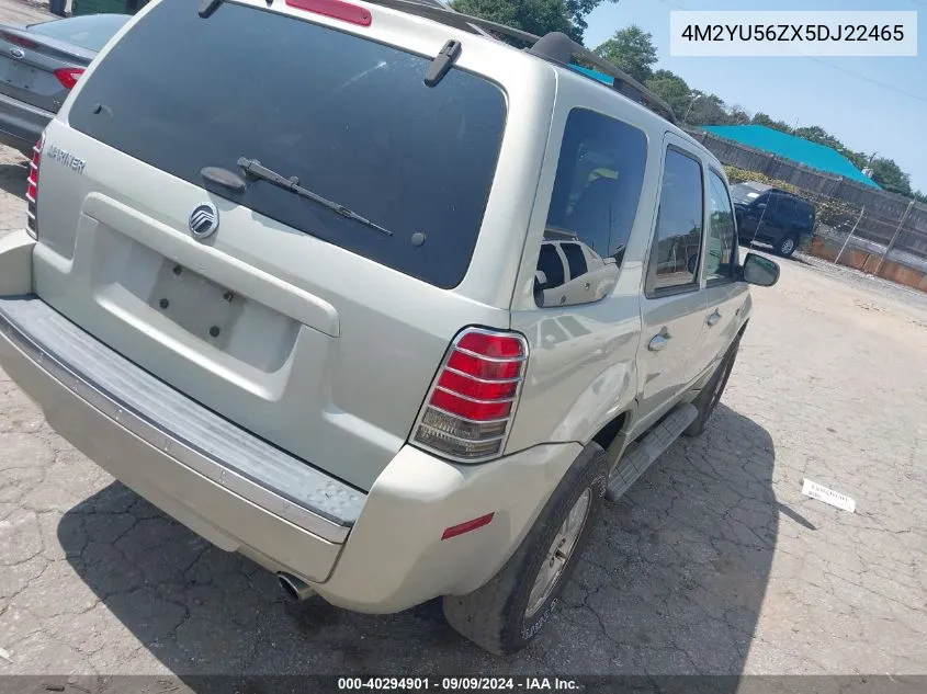 2005 Mercury Mariner Convenience VIN: 4M2YU56ZX5DJ22465 Lot: 40294901