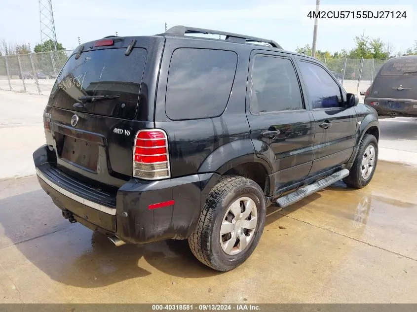 2005 Mercury Mariner Luxury/Premier VIN: 4M2CU57155DJ27124 Lot: 40318581