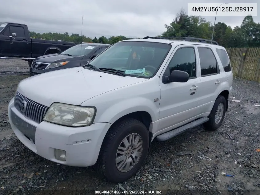 2005 Mercury Mariner Luxury/Premier VIN: 4M2YU56125DJ28917 Lot: 40431456