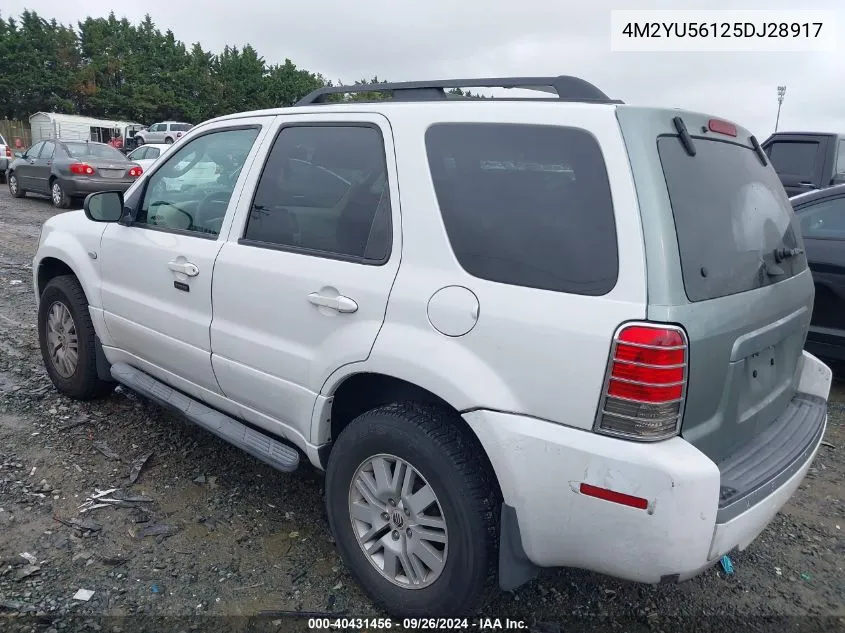 2005 Mercury Mariner Luxury/Premier VIN: 4M2YU56125DJ28917 Lot: 40431456