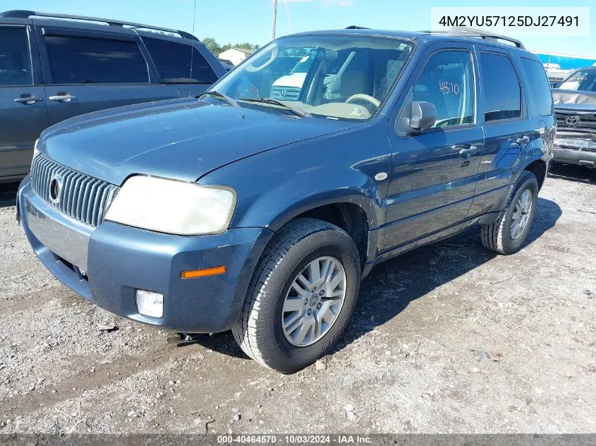 2005 Mercury Mariner Luxury/Premier VIN: 4M2YU57125DJ27491 Lot: 40464570