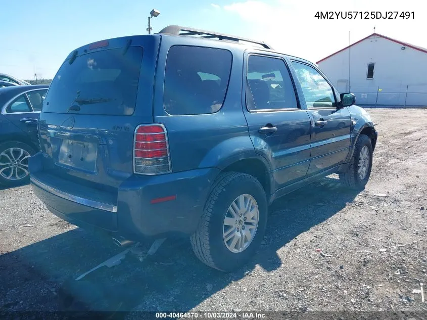 2005 Mercury Mariner Luxury/Premier VIN: 4M2YU57125DJ27491 Lot: 40464570