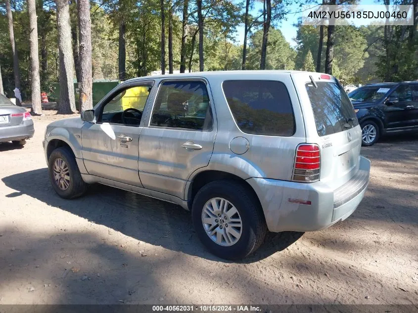 2005 Mercury Mariner Luxury/Premier VIN: 4M2YU56185DJ00460 Lot: 40562031