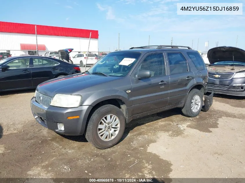 2005 Mercury Mariner Convenience VIN: 4M2YU56Z15DJ16859 Lot: 40565878