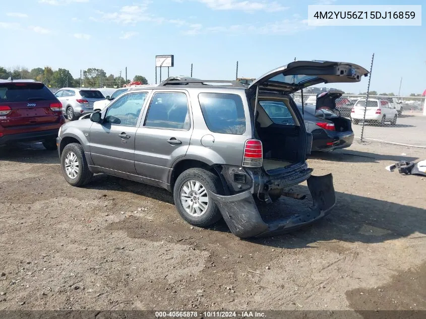 2005 Mercury Mariner Convenience VIN: 4M2YU56Z15DJ16859 Lot: 40565878