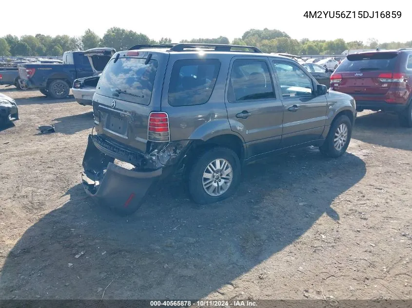 2005 Mercury Mariner Convenience VIN: 4M2YU56Z15DJ16859 Lot: 40565878