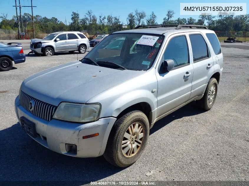 2005 Mercury Mariner Luxury/Premier VIN: 4M2YU57155DJ07235 Lot: 40687176