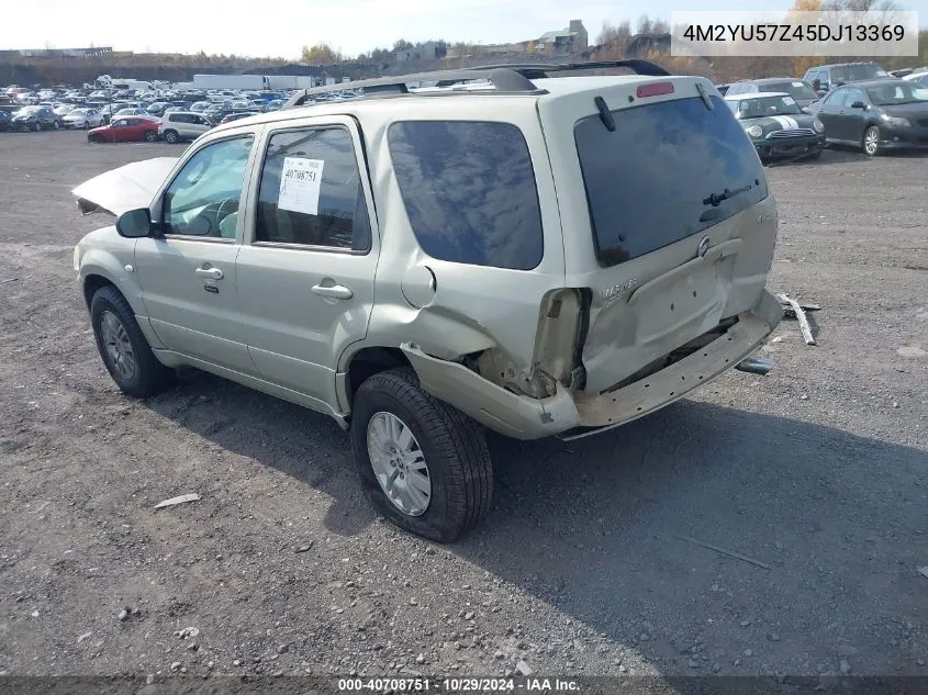 2005 Mercury Mariner Convenience VIN: 4M2YU57Z45DJ13369 Lot: 40708751