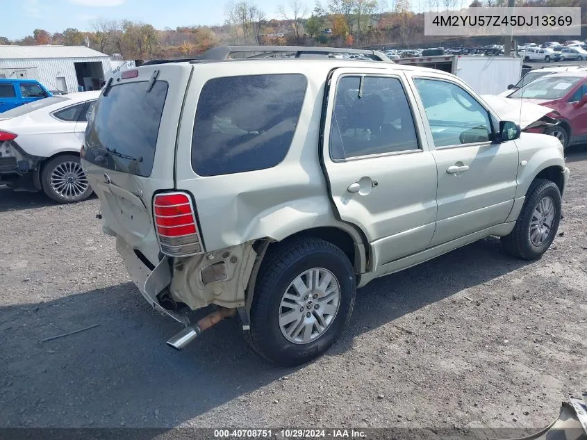 2005 Mercury Mariner Convenience VIN: 4M2YU57Z45DJ13369 Lot: 40708751