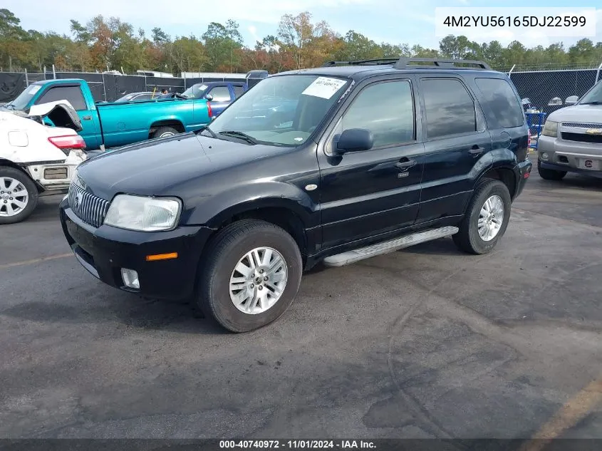 2005 Mercury Mariner Luxury/Premier VIN: 4M2YU56165DJ22599 Lot: 40740972