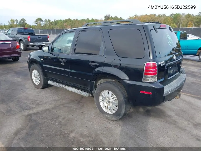 2005 Mercury Mariner Luxury/Premier VIN: 4M2YU56165DJ22599 Lot: 40740972