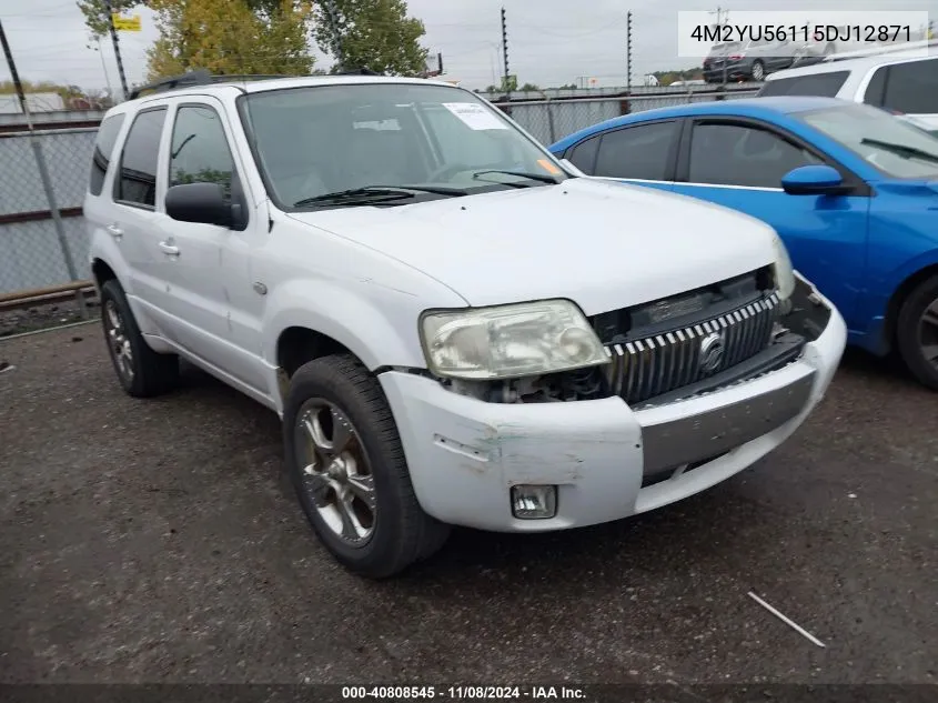 2005 Mercury Mariner Luxury/Premier VIN: 4M2YU56115DJ12871 Lot: 40808545