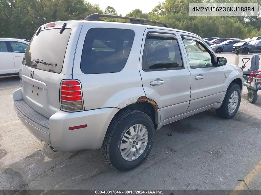 2006 Mercury Mariner VIN: 4M2YU56Z36KJ18884 Lot: 40317846