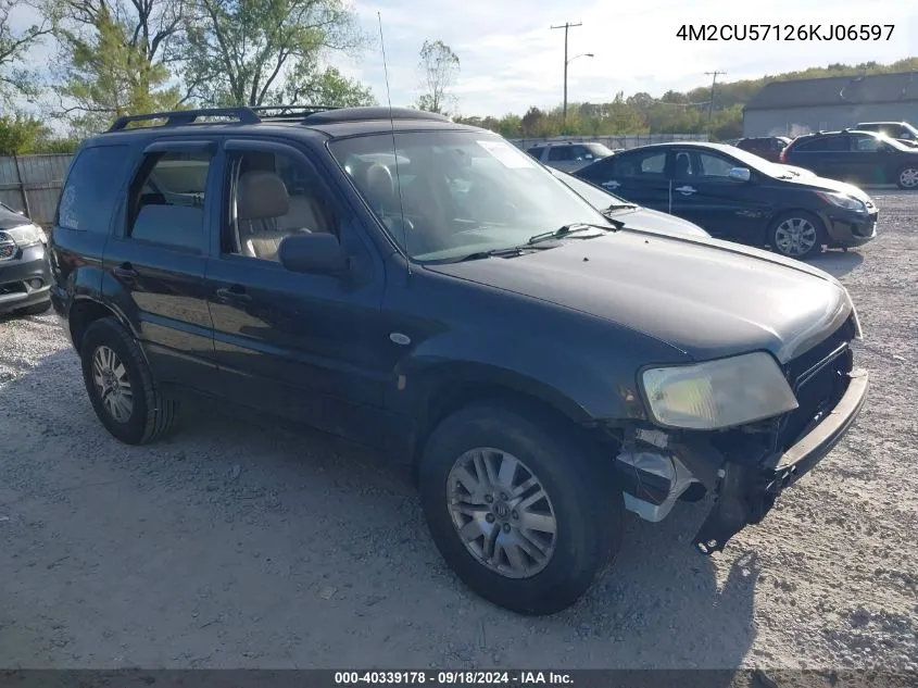 2006 Mercury Mariner Luxury/Premier VIN: 4M2CU57126KJ06597 Lot: 40339178