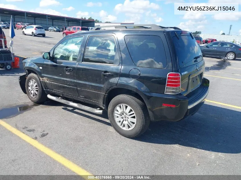 2006 Mercury Mariner Convenience VIN: 4M2YU56Z36KJ15046 Lot: 40376565