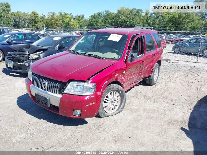 2006 Mercury Mariner Luxury/Premier VIN: 4M2YU56136DJ08340 Lot: 40395968