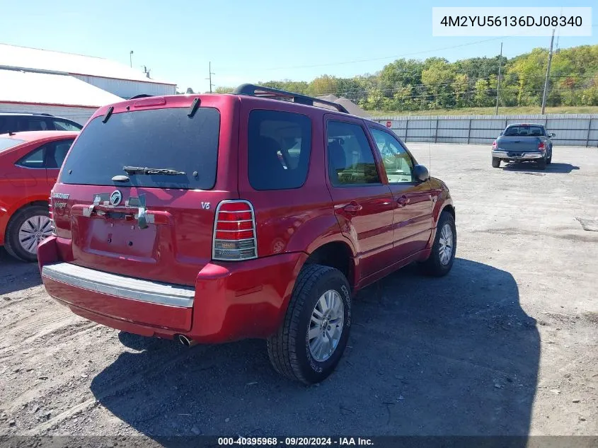 2006 Mercury Mariner Luxury/Premier VIN: 4M2YU56136DJ08340 Lot: 40395968