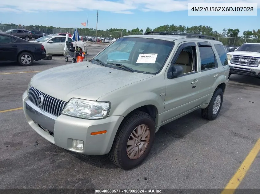 2006 Mercury Mariner VIN: 4M2YU56ZX6DJ07028 Lot: 40530577