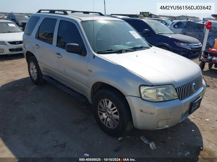 2006 Mercury Mariner Luxury/Premier VIN: 4M2YU56156DJ03642 Lot: 40558825