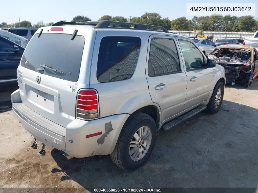 2006 Mercury Mariner Luxury/Premier VIN: 4M2YU56156DJ03642 Lot: 40558825