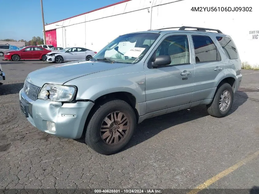 2006 Mercury Mariner Luxury/Premier VIN: 4M2YU56106DJ09302 Lot: 40628801