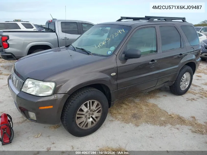 2006 Mercury Mariner Luxury/Premier VIN: 4M2CU571X6KJ09487 Lot: 40637394