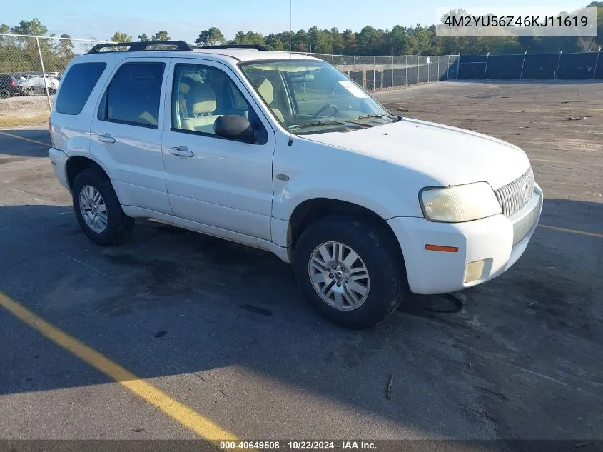 2006 Mercury Mariner Convenience VIN: 4M2YU56Z46KJ11619 Lot: 40649508