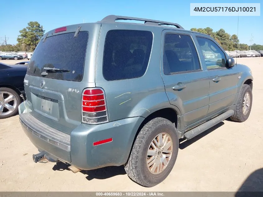 2006 Mercury Mariner Luxury/Premier VIN: 4M2CU57176DJ10021 Lot: 40659683