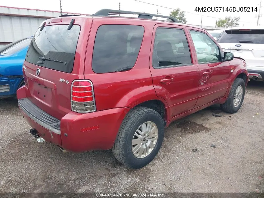 2006 Mercury Mariner Luxury/Premier VIN: 4M2CU57146DJ05214 Lot: 40724670