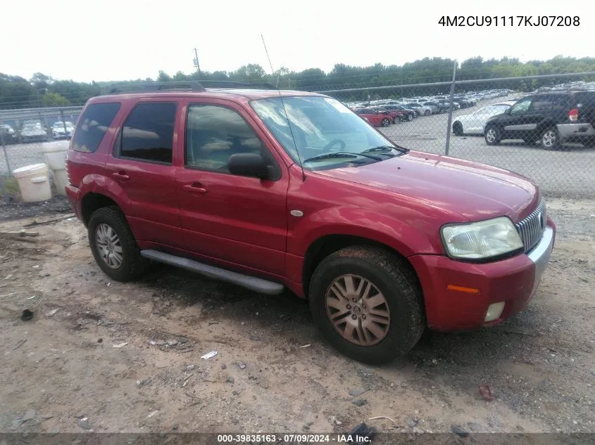 2007 Mercury Mariner Luxury VIN: 4M2CU91117KJ07208 Lot: 39835163