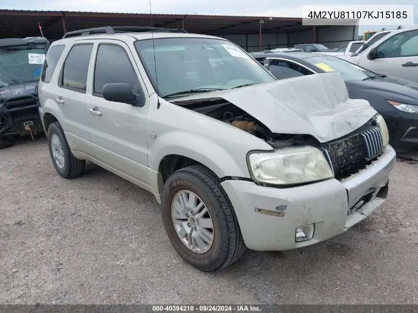 2007 Mercury Mariner Luxury VIN: 4M2YU81107KJ15185 Lot: 40394218