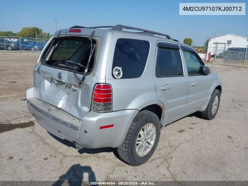 4M2CU97107KJ00712 2007 Mercury Mariner Premier