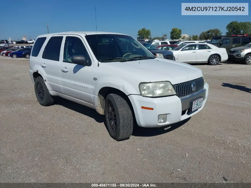 2007 Mercury Mariner Premier VIN: 4M2CU97127KJ20542 Lot: 40471155