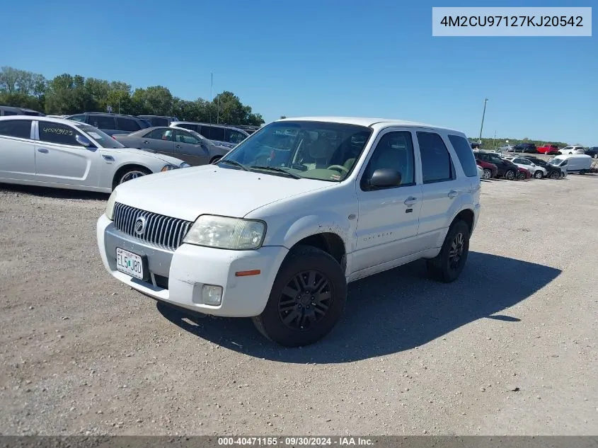 2007 Mercury Mariner Premier VIN: 4M2CU97127KJ20542 Lot: 40471155