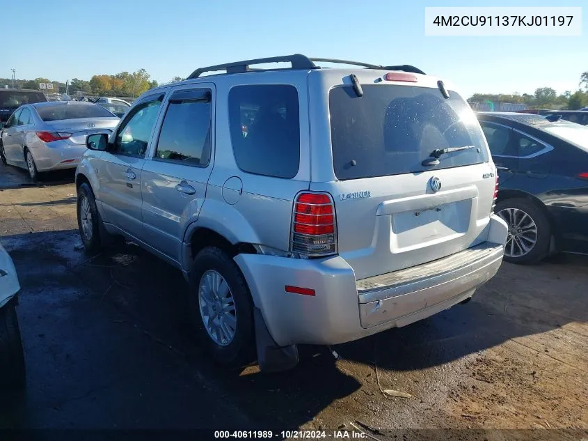 2007 Mercury Mariner Luxury VIN: 4M2CU91137KJ01197 Lot: 40611989