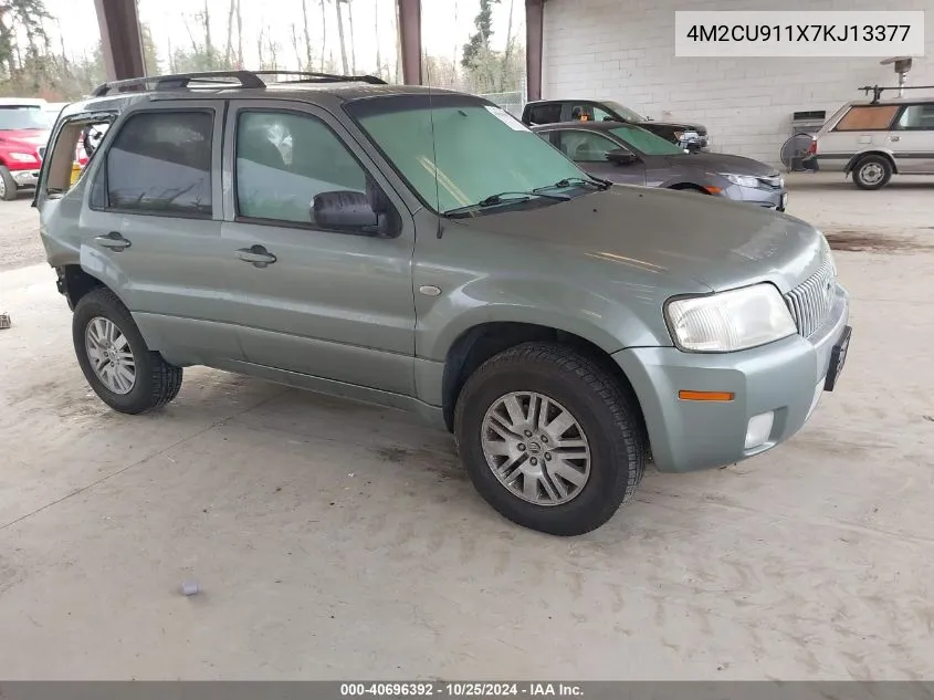 2007 Mercury Mariner Luxury VIN: 4M2CU911X7KJ13377 Lot: 40696392