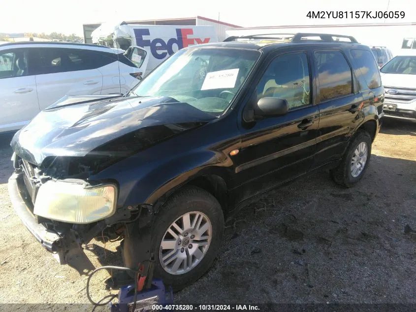 4M2YU81157KJ06059 2007 Mercury Mariner Luxury