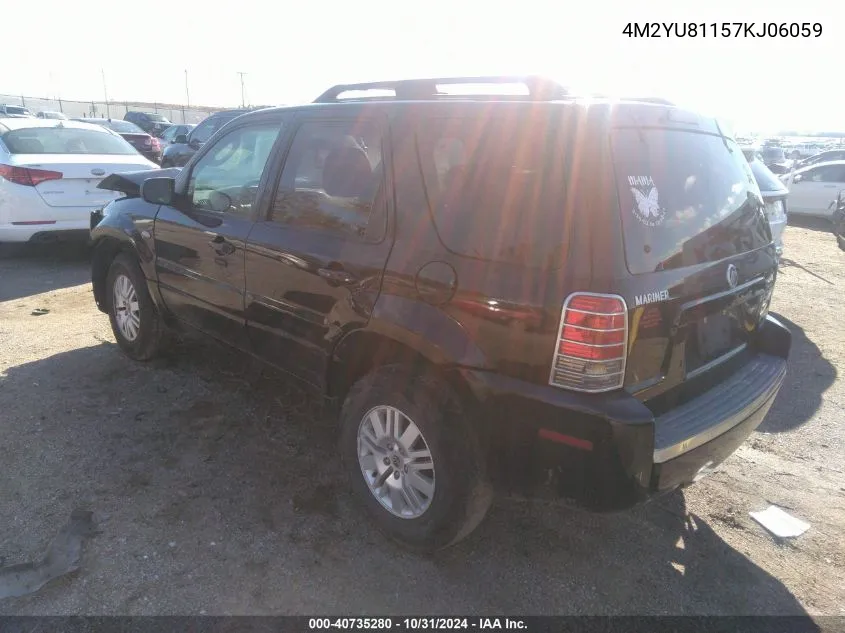 4M2YU81157KJ06059 2007 Mercury Mariner Luxury