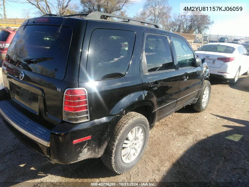 4M2YU81157KJ06059 2007 Mercury Mariner Luxury