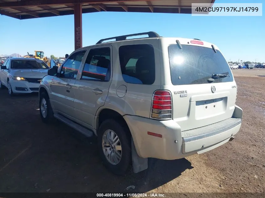 2007 Mercury Mariner Premier VIN: 4M2CU97197KJ14799 Lot: 40819904