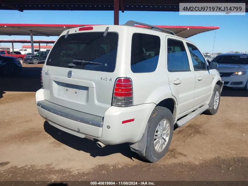 2007 Mercury Mariner Premier VIN: 4M2CU97197KJ14799 Lot: 40819904