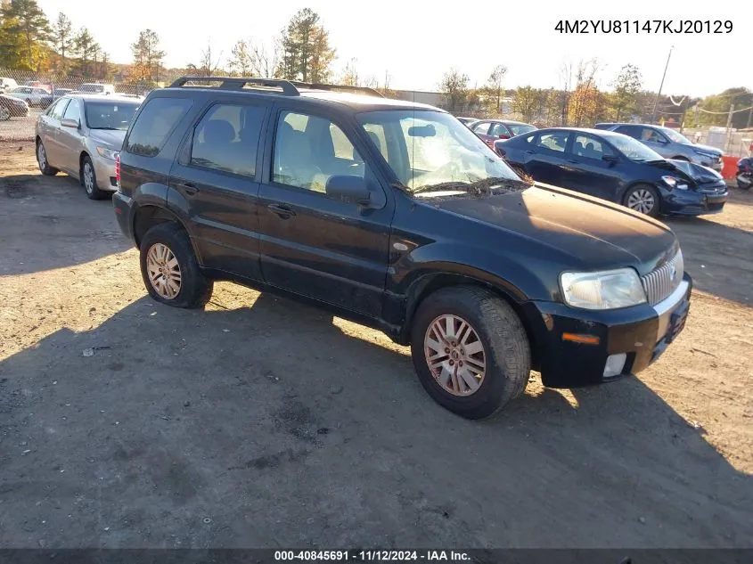 2007 Mercury Mariner Luxury VIN: 4M2YU81147KJ20129 Lot: 40845691