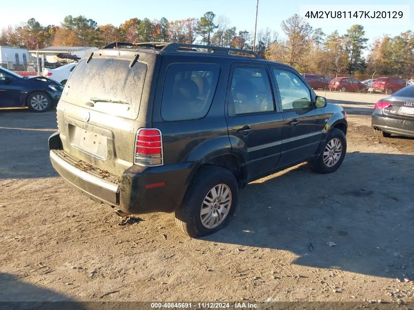 2007 Mercury Mariner Luxury VIN: 4M2YU81147KJ20129 Lot: 40845691