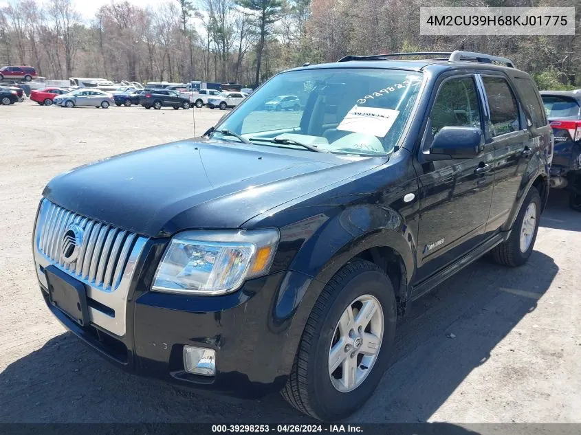 2008 Mercury Mariner Hybrid VIN: 4M2CU39H68KJ01775 Lot: 39298253