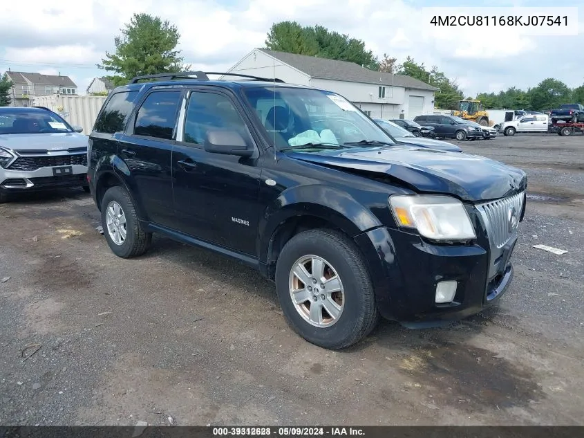 2008 Mercury Mariner V6 VIN: 4M2CU81168KJ07541 Lot: 39312628