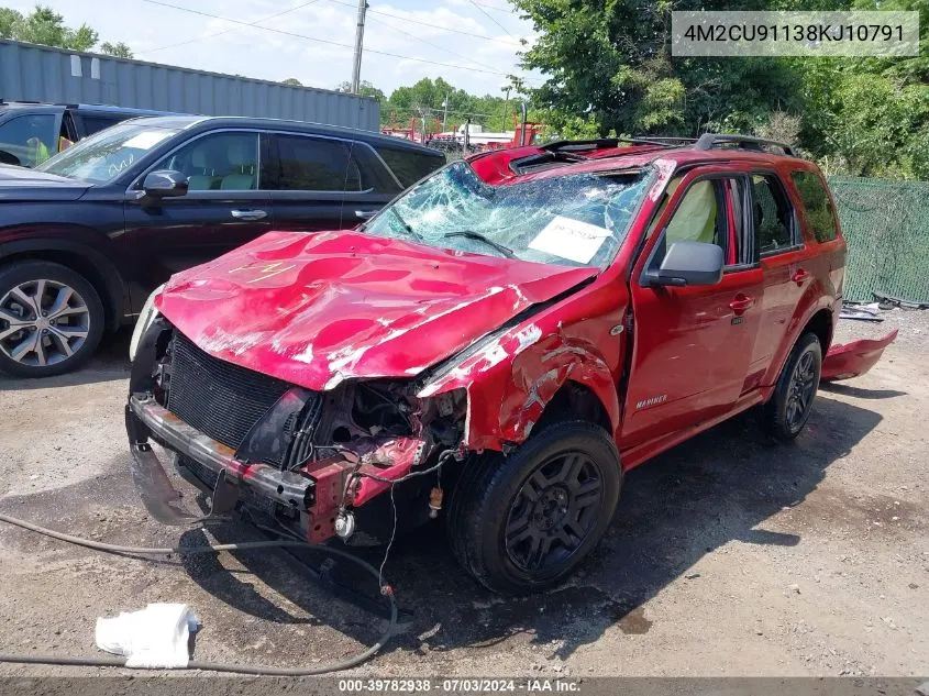 4M2CU91138KJ10791 2008 Mercury Mariner V6