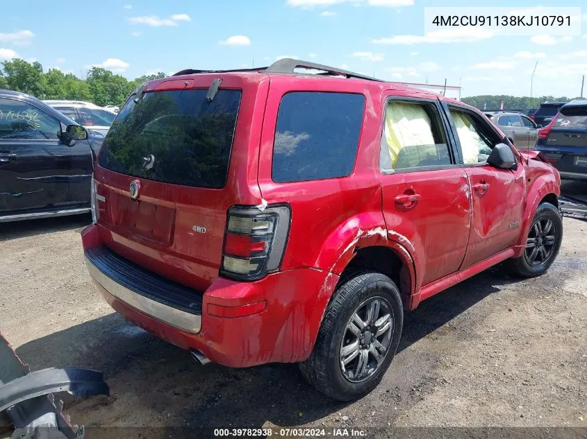 4M2CU91138KJ10791 2008 Mercury Mariner V6